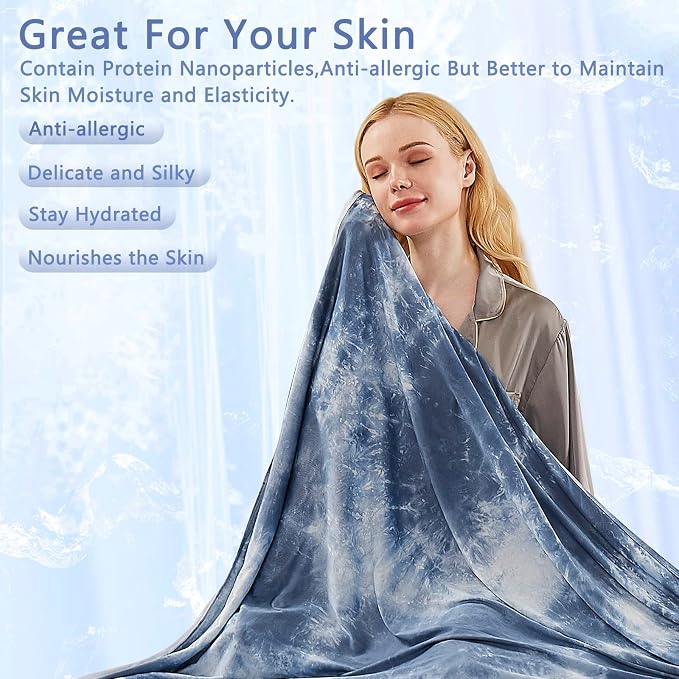 Topcee Cooling Blanket for Hot Sleepers, Absorbs Heat to Keep Body Cool for - Image 2