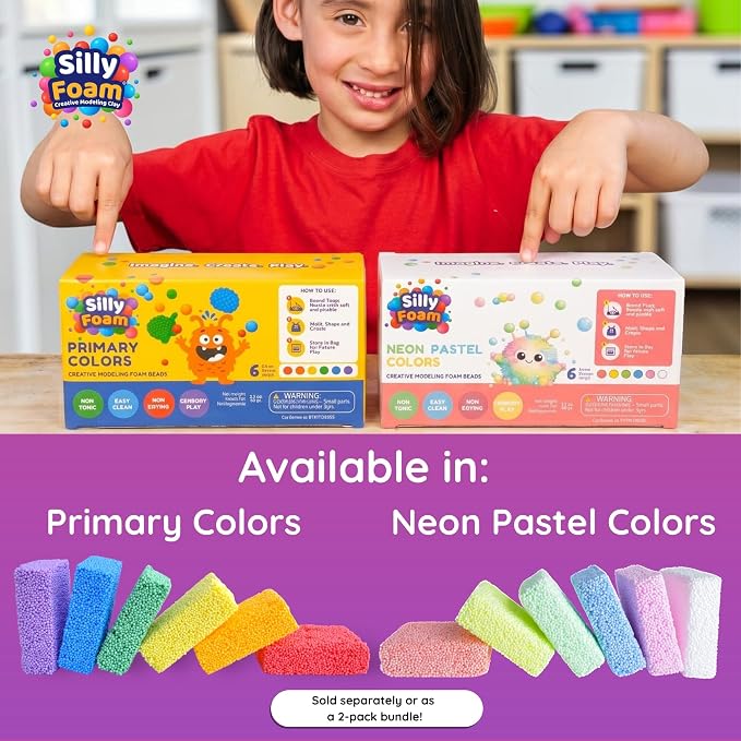 Silly Foam, Creative Modeling Foam Beads, Easy Clean Up, Arts & Crafts - Image 9
