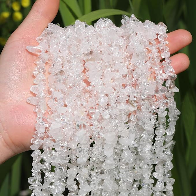 400pcs Natural Chip Stone Beads - Image 5