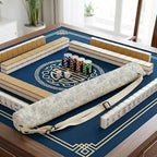Blue and White Floral Toile Mahjong Mat Bag - Image 6