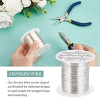 BENECREAT 26 Gauge 131 Yards Tarnish Resistant Silver Wire Jewelry Beading Wire - Image 3