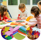 10 Sheets Glitter Cardstock Paper Self-adhesive Backs 30 X 20cm A4 Paper - Image 6