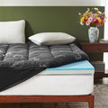 BEDLORE California King Memory Foam Mattress Topper 4 Inch, 2-in-1 Dual Layer by Bedlore