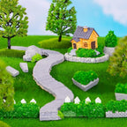 Cayway 53 PCS Fairy Garden Accessories Outdoor, Mini Model Tree Lawn House - Image 6