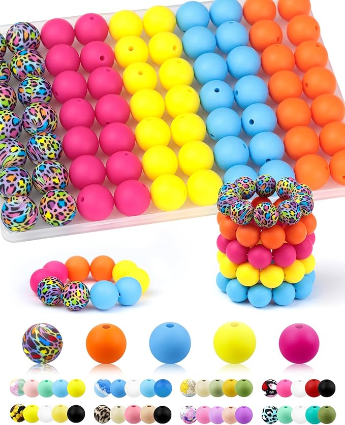 100PCS FIVEIZERO Silicone Beads by FIVEIZERO