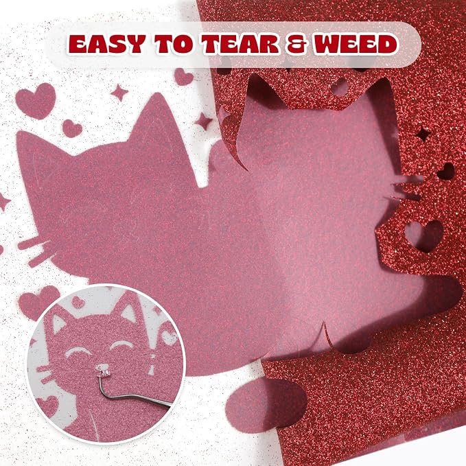 Glitter Red HTV - Image 4