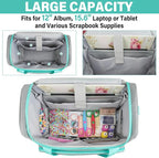 Craft Bag for Scrapbook Supplies, Large Scrapbook Tote - Image 2