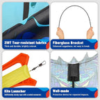 SGftre Complete Kite with Handle, Line & Accessories, Family Outdoor Activities - Image 2