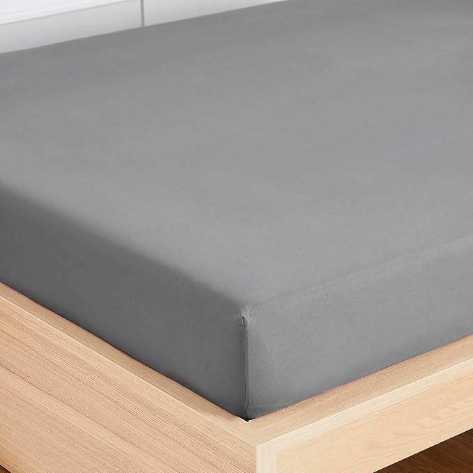 Twin Fitted Sheet Only with Full Elastic & Built in Corner Sheet Straps to - Image 4