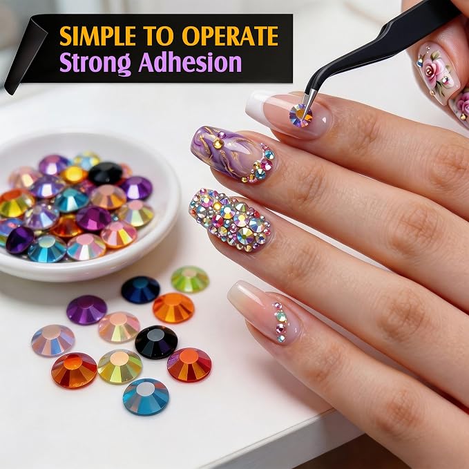 Artdone 60000Pcs Resin Rhinestones 3mm Jelly AB 40Colors - Image 4