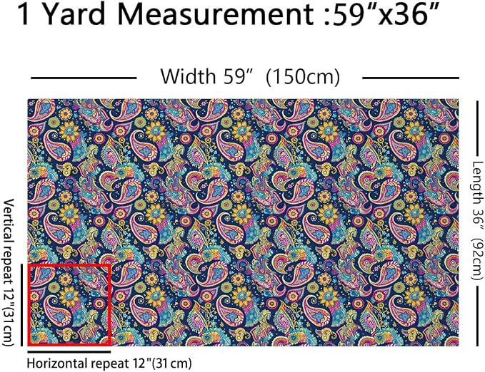 Feelyou Paisley Upholstery Fabric - Image 2