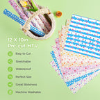 HTVRONT Floral HTV Heat Transfer Vinyl, 11 Packs Iron on Vinyl - Image 4