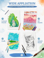 21 Sheets Watercolor Paper 9x12, Cold Press Watercolor Paper Pad, 140 LB/300 - Image 6