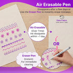 Avenuebool Fabric Markers for Sewing, Disappearing Ink Pen for Fabrics Sewing - Image 3