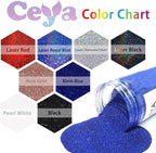 Ceya Holographic Ultra Fine Glitter Powder, 1.1LB/ 17.63OZ Laser Diamond Silver - Image 3