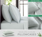 Queen Pillowcases by Pure Bamboo, Genuine 100% Organic Viscose Derived from - Image 2