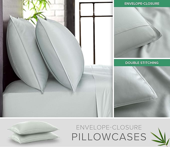 King Sheets by Pure Bamboo, Genuine 100% Organic Viscose Derived from Bamboo - Image 3