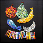 100 Pieces Mosaic Tiles Squares Light Green Crystal Mosaic Tile - Image 7