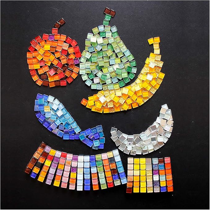 100 Pieces Mosaic Tiles Squares Light Green Crystal Mosaic Tile - Image 7