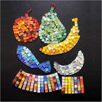 100 Pieces Bulk Mosaic Tiles Assorted Color Opaque Mosaic Glass Crafts Supplies - Image 7