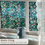 funlife Original Hand-Drawn Privacy Stained Glass Window Film, Single Sided - Image 6