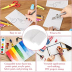 Cholemy 240 Pcs Foam Printing Plates 6 x 9 Inch Crafting White Foam Sheets - Image 4