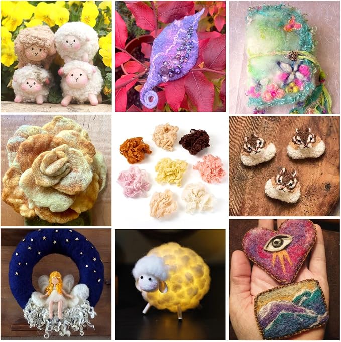 Spritewelry 40G Needle Felting Wool Wool Roving - Image 2
