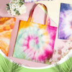 Silkfly Cotton Tote Bags Bulk for Tie Dying Bohemia Tie Dye Blank Grocery - Image 6