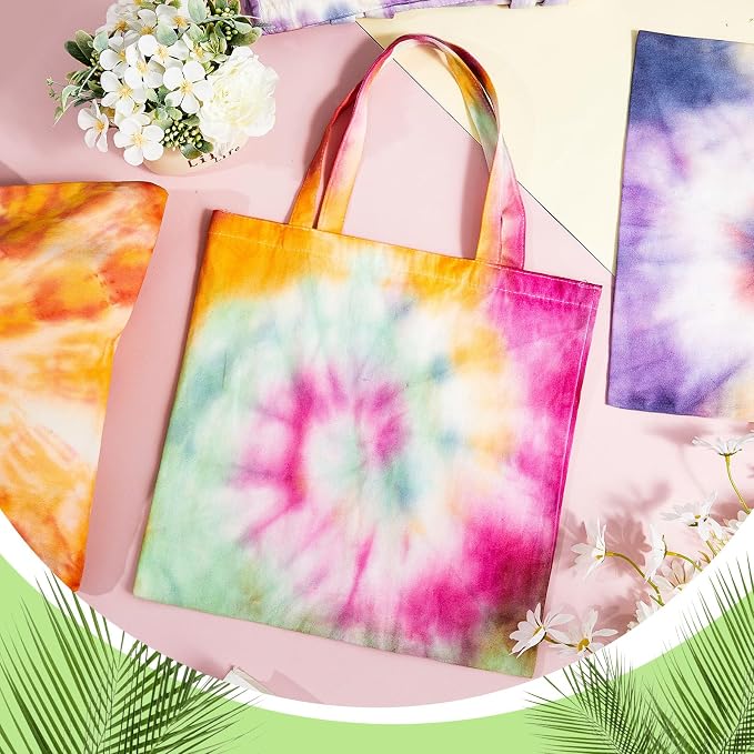 Silkfly Cotton Tote Bags Bulk for Tie Dying Bohemia Tie Dye Blank Grocery - Image 6