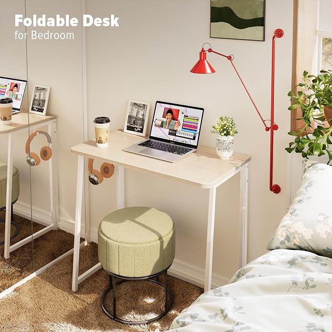 WOHOMO Folding Desk, Small Foldable Desk 31.5" - Image 6