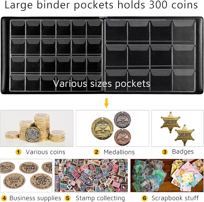 Coin Collection Supplies Holder Book - Image 2