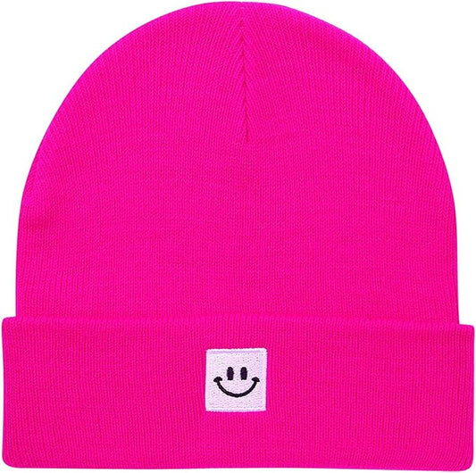 Baby Beanie Knit Ski Hat with Cute Face for Girls Boys 0-7 Years