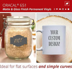 ORACAL 651 Matte Dark Grey Vinyl Durable Roll Easy to Weed Permanent Adhesive - Image 2