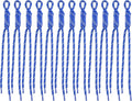 Paracord Keychain Paracord Bag Charm 12pcs Braided Nylon Rope Keychain Cord by Cmidy
