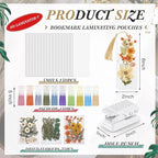 Fuyoooo 376 Pcs Pressed Flowers Bookmark Making Kit, DIY Bookmark Laminating - Image 2