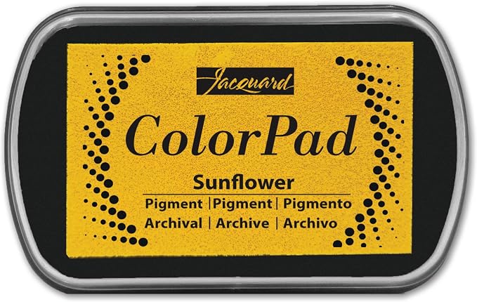Jacquard ColorPad Archival Pigment Ink Stamp Pads- Sunflower by Jacquard