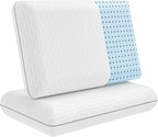 Vaverto Queen Memory Foam Pillow 2-Pack – Cooling Gel-Infused Orthopedic Bed by Vaverto