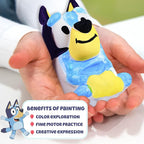 Bluey Paint Your Own Figurine, Fun Paintable Ceramic Figure, Includes 6 Acrylic - Image 4
