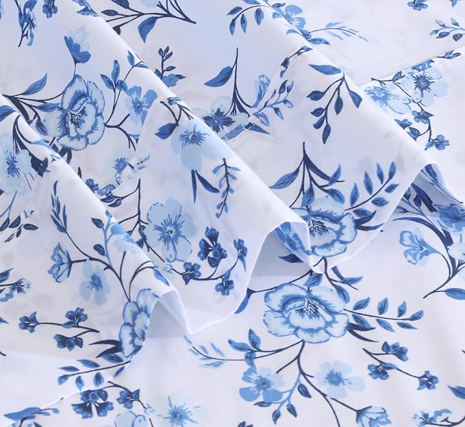 RUVANTI 100% Cotton Sheets – Full Size Percale Bedding, Cooling & Breathable - Image 5