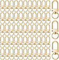 KJML DIY Keychain clip 60pcs Swivel Snap Lobster Claw Keychain Clasps Lanyard by KJMLDIY