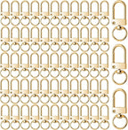 KJML DIY Keychain clip 60pcs Swivel Snap Lobster Claw Keychain Clasps Lanyard by KJMLDIY
