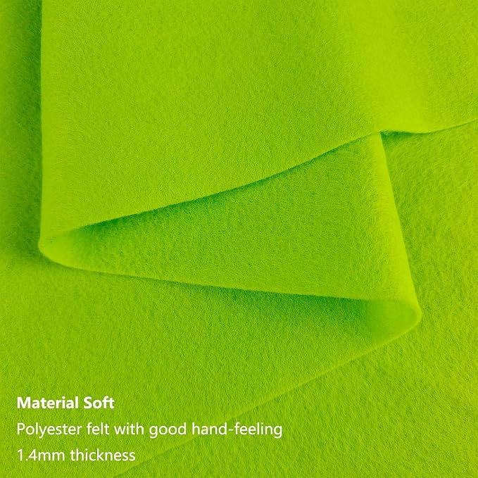 Jtnohx Color Felt, 1 Square Yard Felt Fabric, 1.4mm Thickness Flexible Craft - Image 3