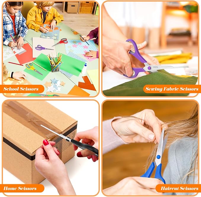 Scissors Bulk Set of 24-Pack, Taotree 8"Scissors All Purpose Heavy Duty | Sharp - Image 7