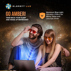 Blue Light Blocking Glasses Amber Lenses -For Better Sleep, Eye Strain Blocker - Image 5