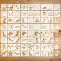 Marspark 66 Pcs Small Stencils for Crafts Reusable 3 Inch Stencils for Painting by Marspark