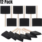 Bates 3-Inch Foam Paint Brushes, 12 Pack - Image 2