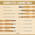 JJ CARE Wood Carving Kit, Beginner Wood Carving Kit - Image 4