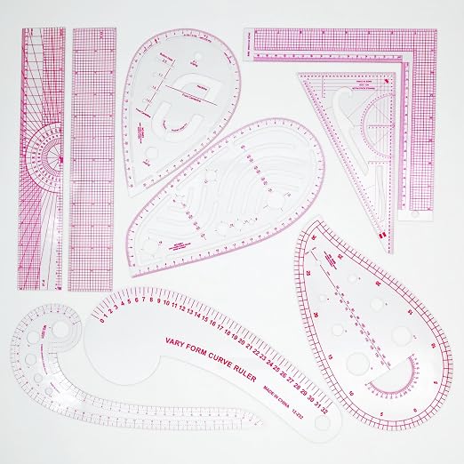 Clear Metric Sewing Rulers, French Curve Sewing Rulers Set, Sewing Tools - Image 6