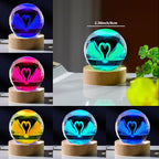 3D Swan Gifts: Crystals Ball 60mm Glass Figurines Decor Items - Image 2