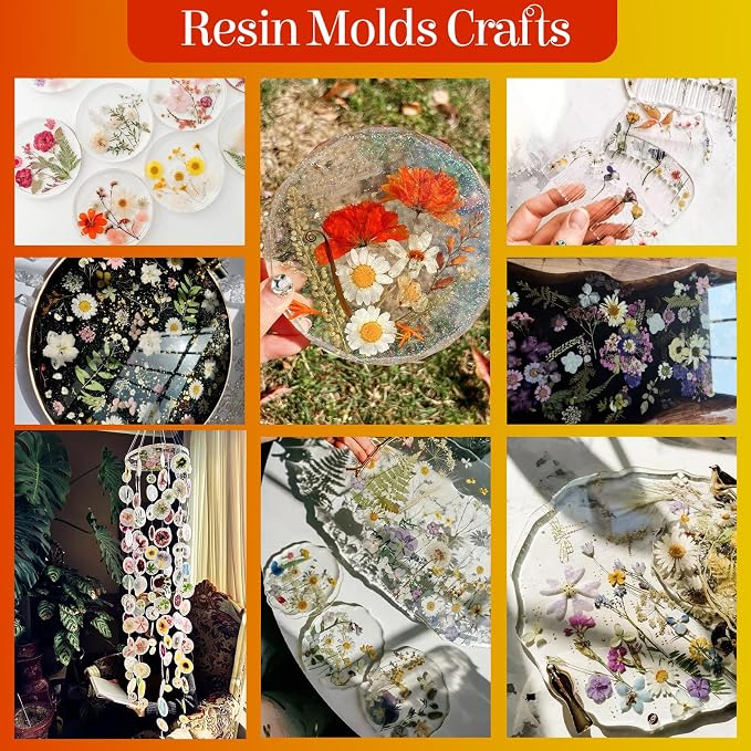 85Pcs Dried Flowers for Crafts, Natural Pressed Flowers for Crafts Real Dried - Image 5